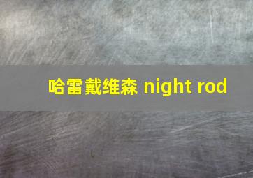 哈雷戴维森 night rod